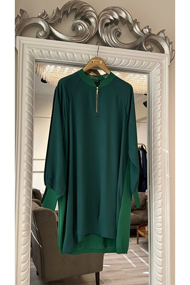 6899 Yeşil Tunik - 3