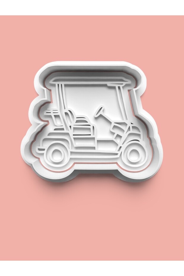 Golf Cart Cookie Mold and Sugar Dough Mold