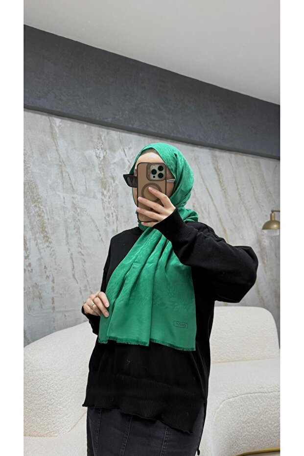 شال منقوش بنقشة الفهد 4370 زمرد - 1