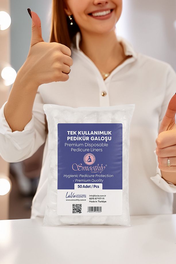Pedikür Galoşu – 50 Adet | Premium Tek Kullanımlık , Hijyenik Koruyucu Poşet - 2