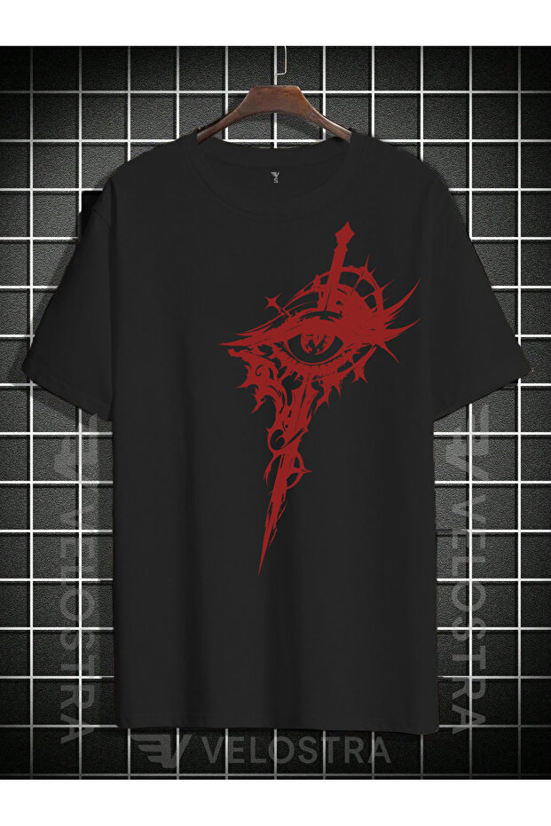 Unisex Eye Printed Oversize T-Shirt