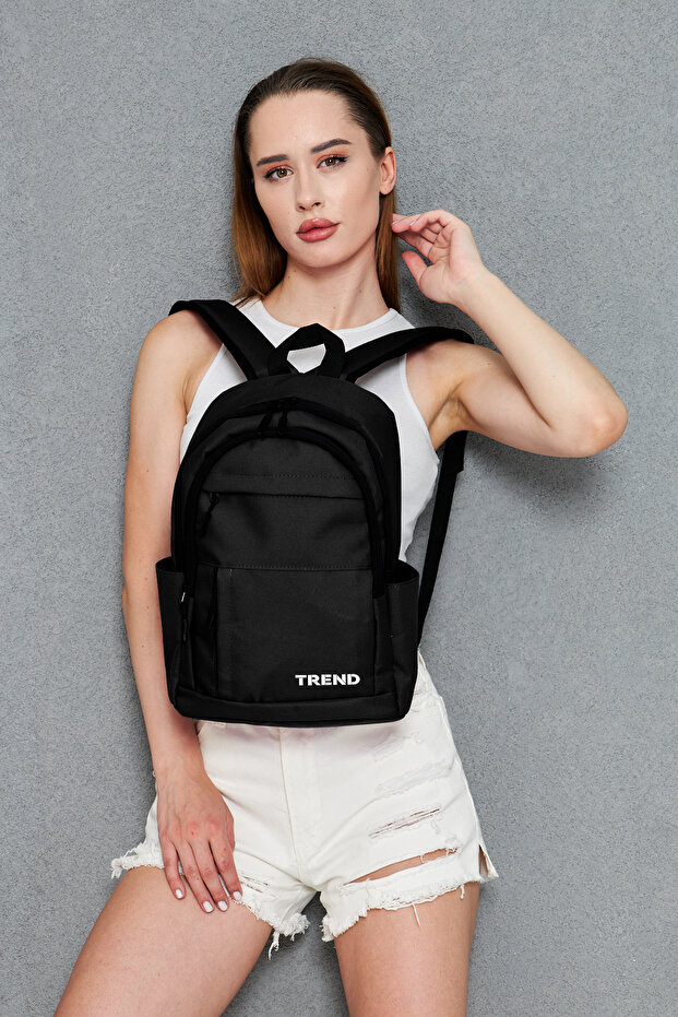 Unisex Waterproof Fabric Backpack - Medium Size Daily, School and Sports Bag