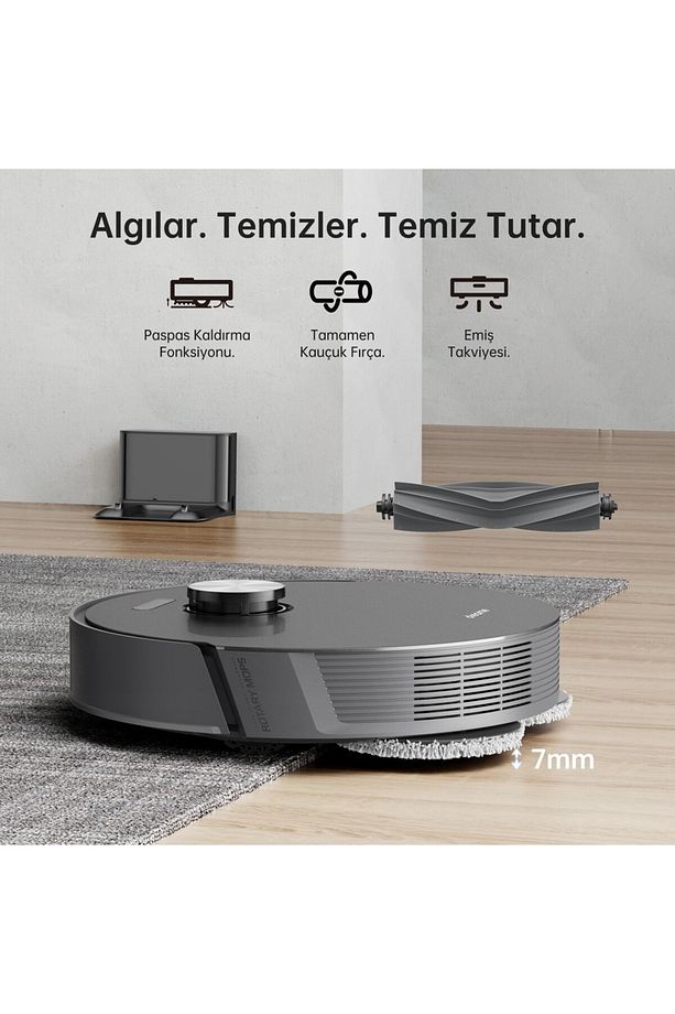 Drmz Vacumix Dünyanın En Güçlü L10s Pro Robot Süpürge Ve Paspas, 5300pa Emiş , 450 Ml 3 KADEMELİ - 3