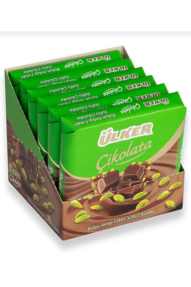 Kare Çikolata Sütlü & Antep Fıstıklı 12’li Karışık Paket – Toplam 750g Lezzet Keyfi - 3