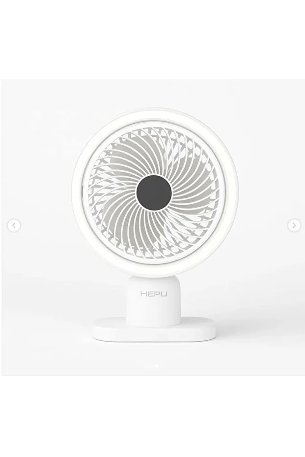 HP-F01 Şarjlı Masa Vantilatörü | 3 Kademe, Type-C, LED Işıklı - 2