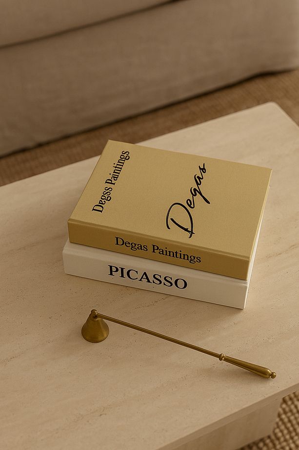 Kumaş Dekoratif Kitap Kutu 2'li Set (D/P) - 2