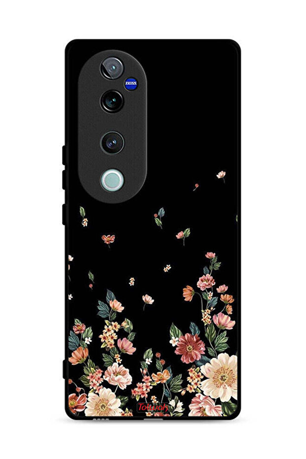 غطاء حماية لهاتف Vivo S19 Pro 5G مزين بزهور صغيرة في الأسفل