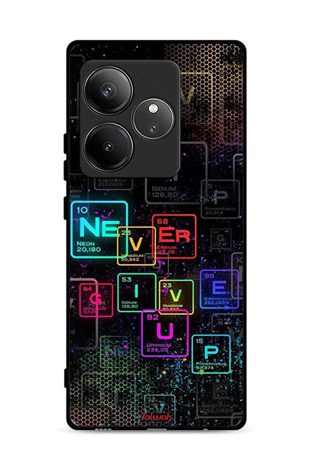 غطاء حماية لهاتف Realme GT 6 5G - فن Never Give Up