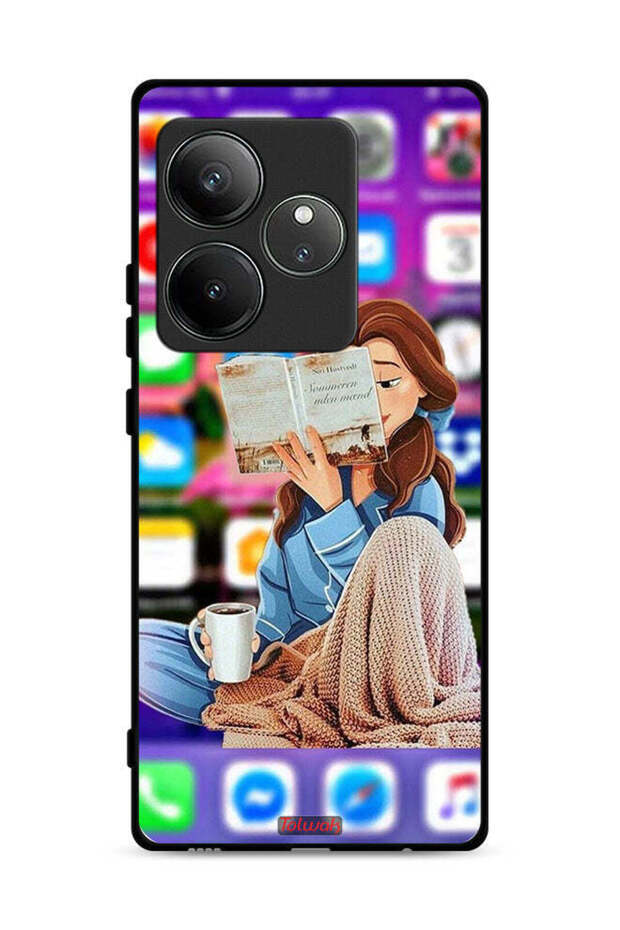 غطاء حماية لهاتف Realme GT 6 5G مع قراءة