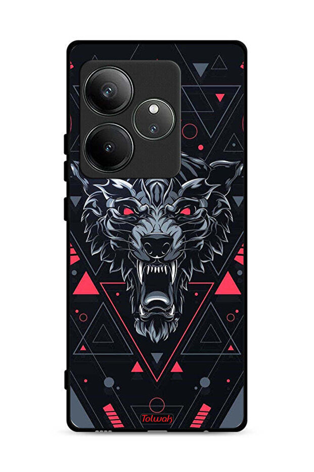 Realme GT Neo6 SE 5G Protective Case Cover Scrolling Wolf