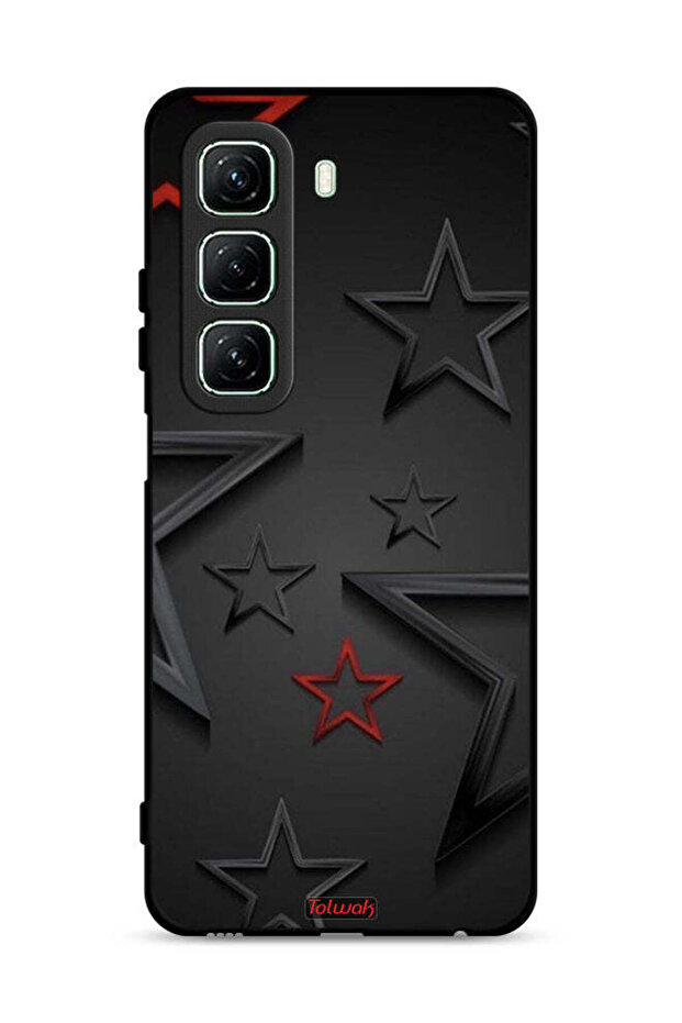 غطاء حماية لهاتف Infinix Hot 50 5G بنقشة نجوم