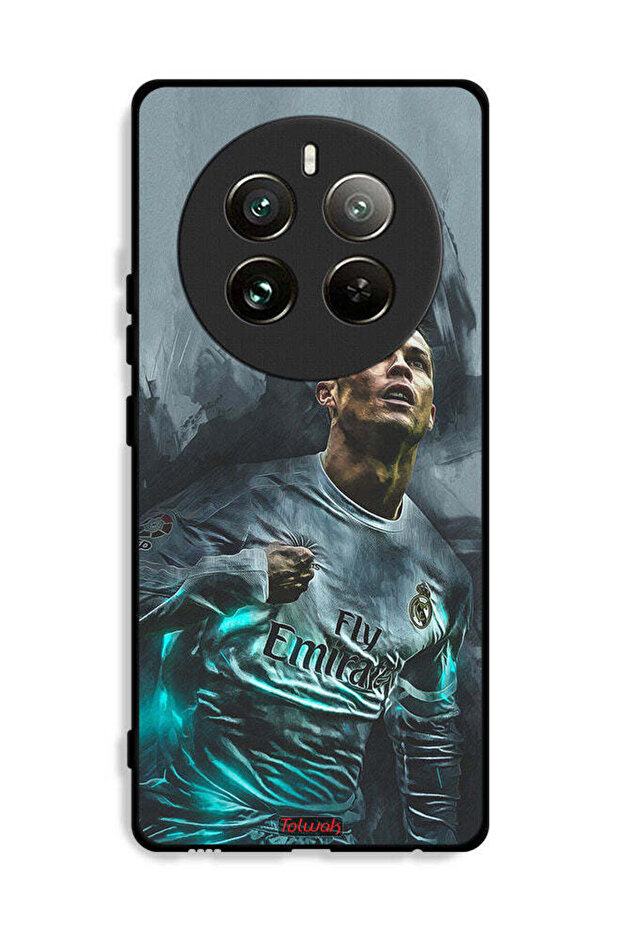 غطاء حماية لهاتف Realme 12 Pro Plus 5G برسومات كريستيانو رونالدو