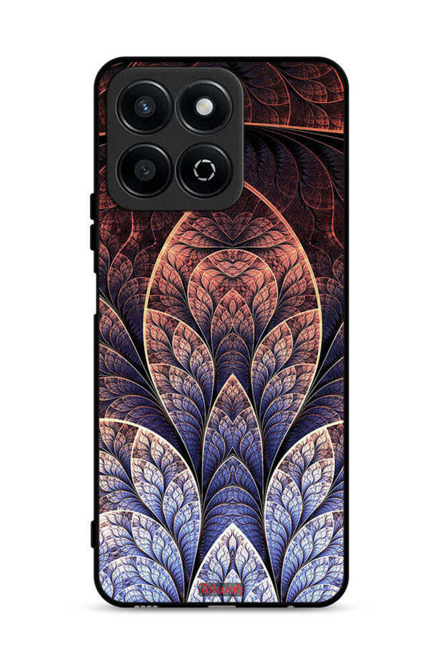 غطاء حماية لهاتف Honor Play 60 Plus 5G بتصميم زهور كسورية تجريدية