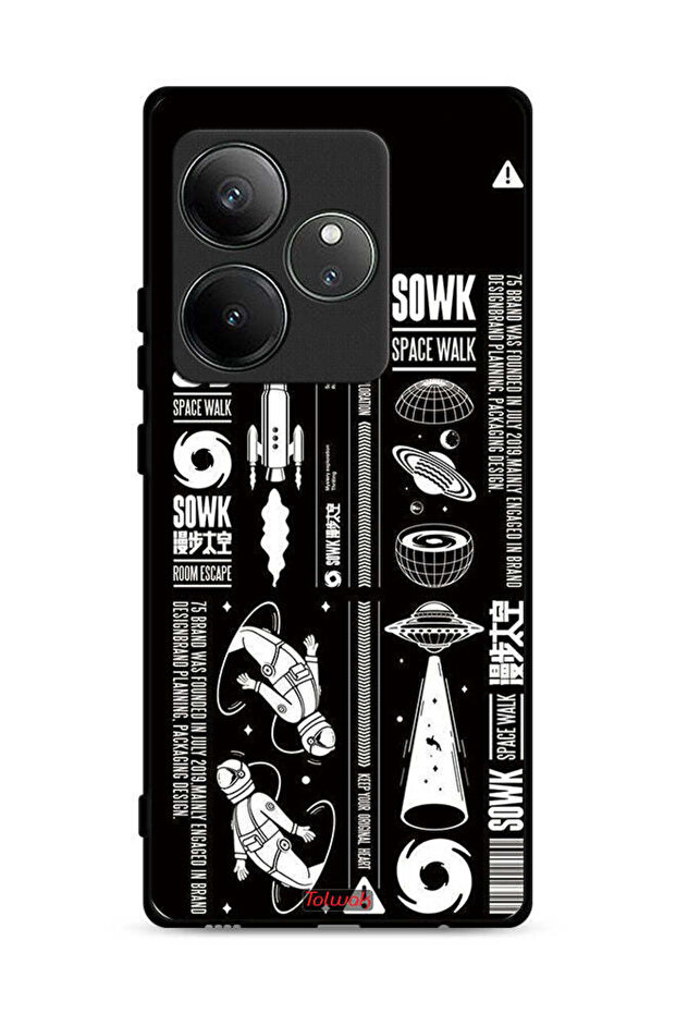 غطاء حماية لهاتف Realme GT 6 5G، ملصق Sowk Space Walk