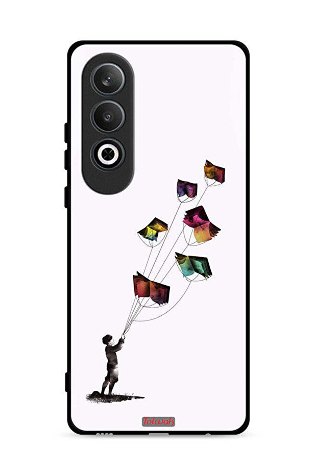غطاء حماية لهاتف Oppo K12 Plus 5G بتصميم كتاب الطائرات الورقية