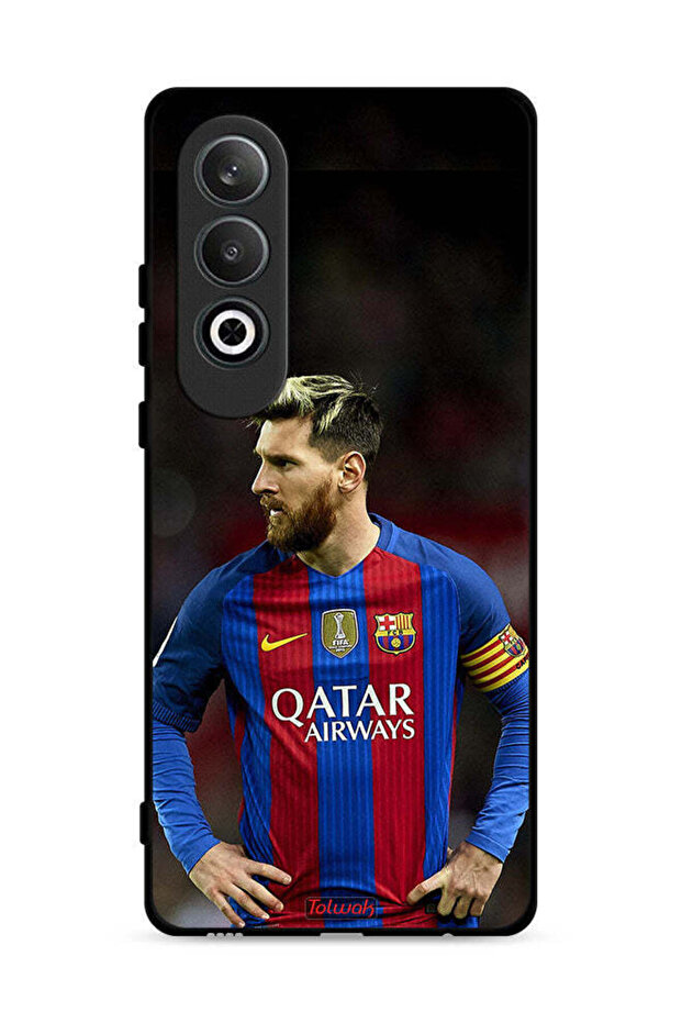 غطاء حماية لهاتف Oppo K12 Plus 5G ميسي برشلونة