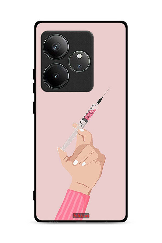 غطاء حماية لهاتف Realme GT 6 5G بنقشة Love Injection