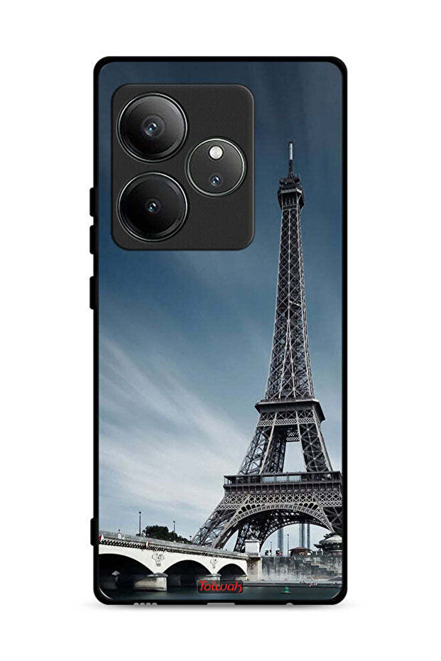 غطاء حماية لهاتف Realme GT 6 5G بتصميم برج إيفل