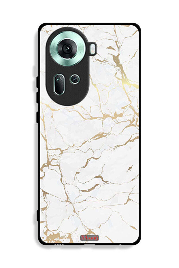 غطاء حماية لهاتف Oppo Reno11 5G بنمط رخامي