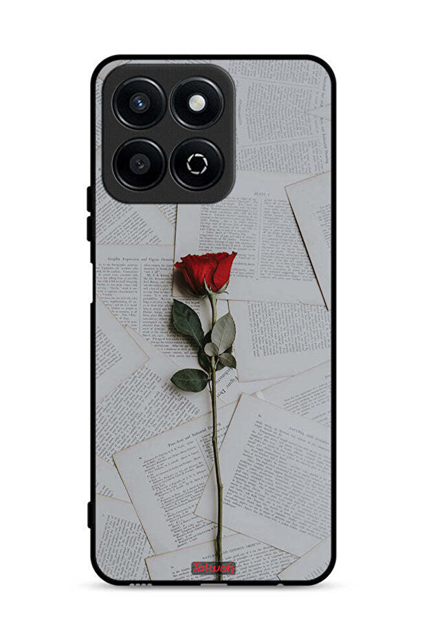 غطاء حماية لهاتف Honor Play 60 Plus 5G وردي على ورق