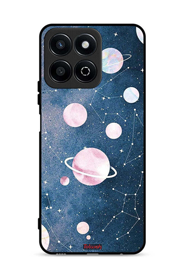 غطاء حماية لهاتف Honor Play 60 Plus 5G برسومات فنية فضائية