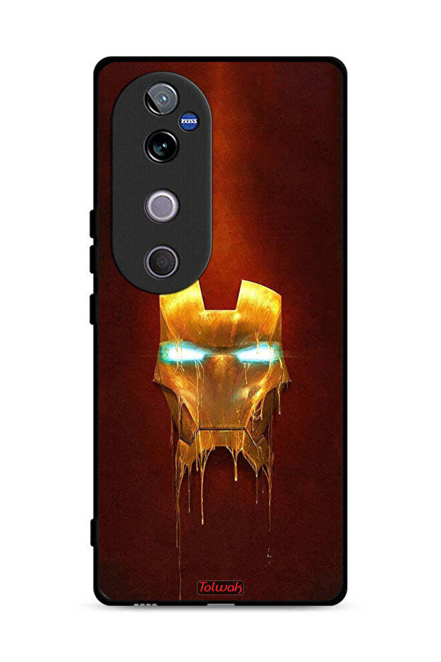 غطاء حماية لهاتف Vivo V40 5G بطبعة Iron Man Marvel Comics