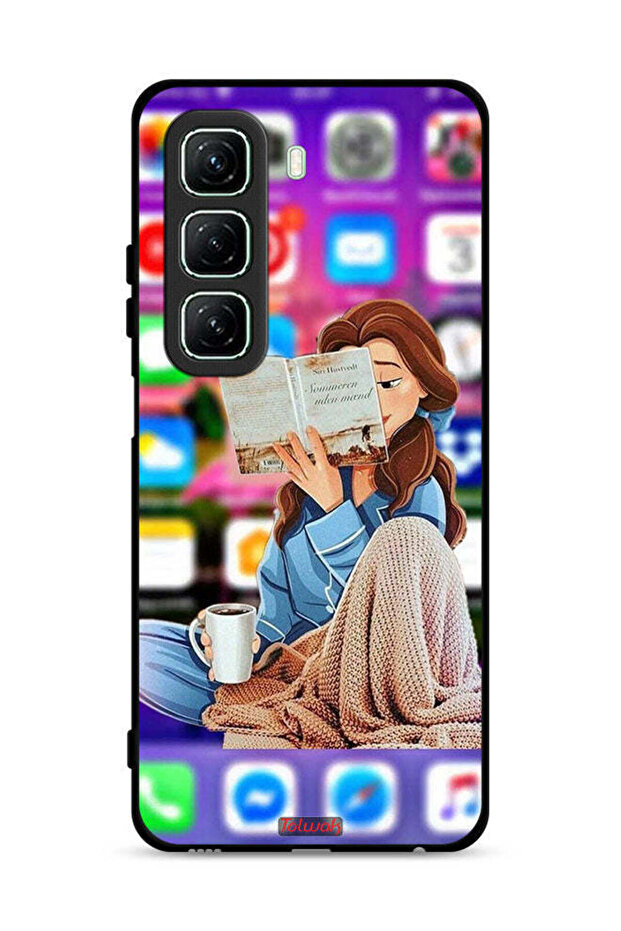 غطاء حماية لهاتف Infinix Hot 50 5G مع قراءة
