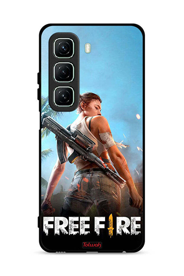 غطاء حماية لجهاز Infinix Hot 50 5G بتصميم فري فاير
