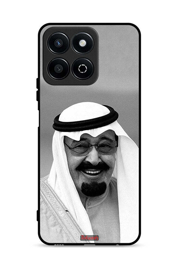 غطاء حماية لهاتف Honor Play 60 Plus 5G صورة الملك عبدالله مبتسمًا