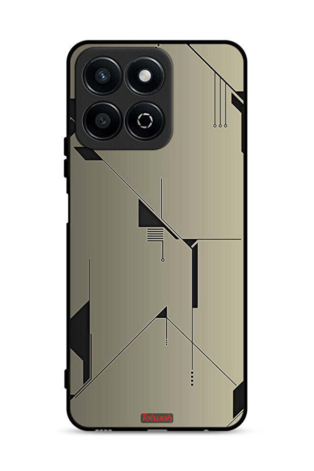 غطاء حماية لهاتف Honor Play 60 Plus 5G بتصميم فني تجريدي بسيط