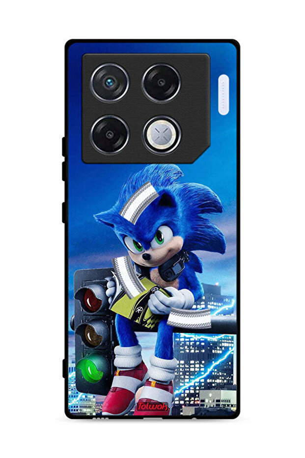 غطاء حماية لهاتف Infinix GT 20 Pro 5G بطبعة Sonic Reading