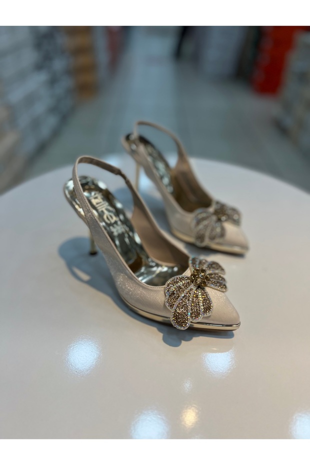 Oxygen Leaf Stone Stylish Women's Heeled Shoes