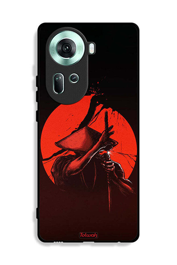 غطاء حماية لهاتف Oppo Reno11 5G بتصميم محارب السيف