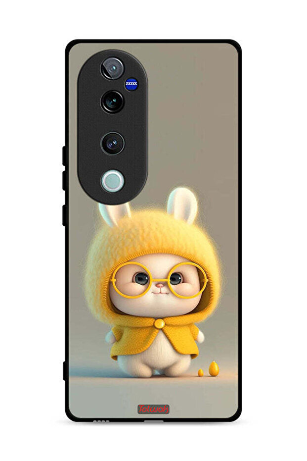 غطاء حماية لهاتف Vivo S19 Pro 5G بتصميم أرنب صغير
