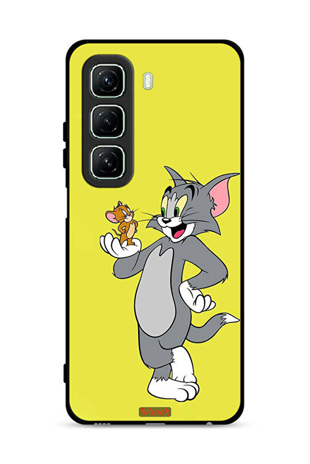 غطاء حماية لهاتف Infinix Hot 50 5G بتصميم توم وجيري