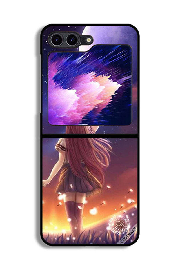 غطاء حماية لهاتف Samsung Galaxy Z Flip6 بتصميم Touching Moon
