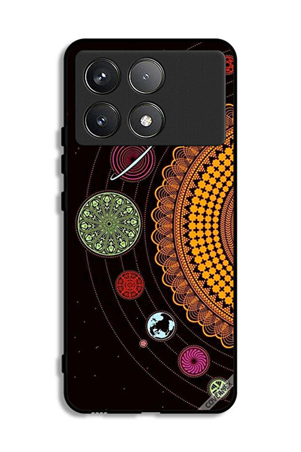 Xiaomi Redmi K70 Protective Case Cover Mandala Solar System Art