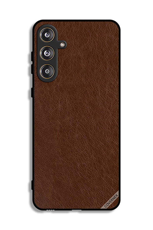 غطاء حماية جلدي بنقشة لهاتف Samsung Galaxy F55 5G