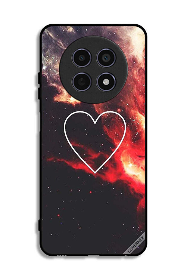 غطاء حماية لجهاز Realme 12 5G بتصميم قلب في الفضاء