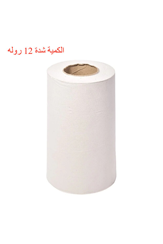 رول مناديل مطبخ أبيض فائق الامتصاص 74 متر شدة 12 رول
