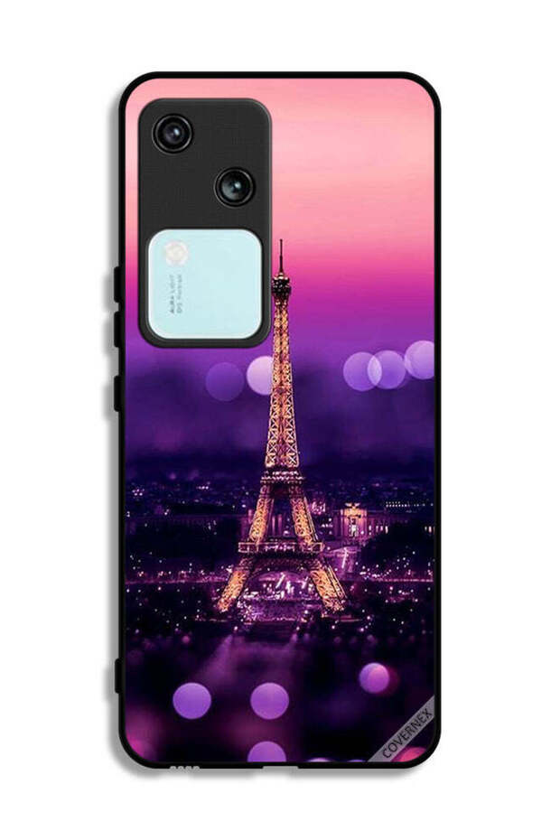 غطاء حماية لهاتف Vivo V30 5G بتصميم برج إيفل