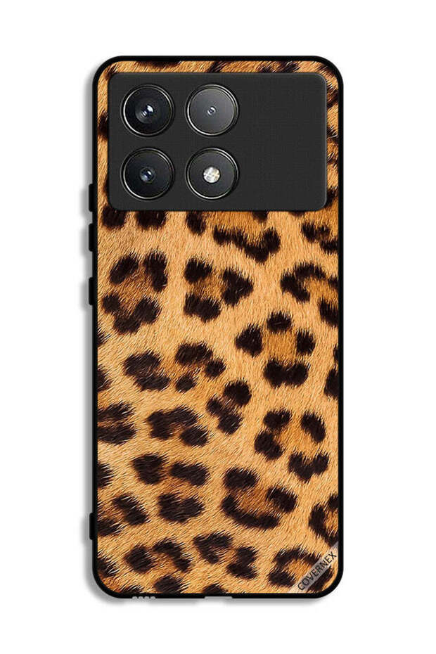 غطاء حماية لهاتف شاومي ريدمي K70 بنقشة جلد النمر - 1