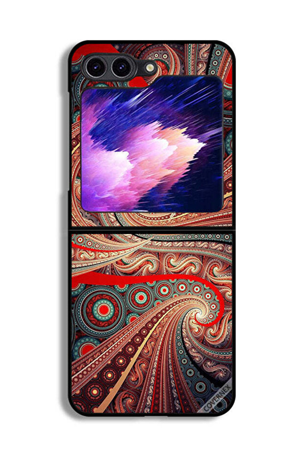 غطاء حماية لهاتف Samsung Galaxy Z Flip6 بنمط متموج