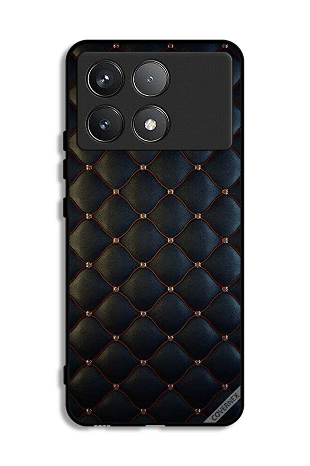 غطاء حماية لهاتف Xiaomi Poco F6 Pro بنقشة دبابيس على القماش