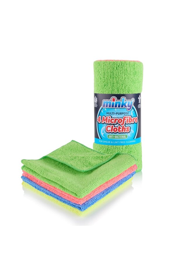 Minky Mcloth Multi-Purpose Cleaning Cloth - Set of 4
