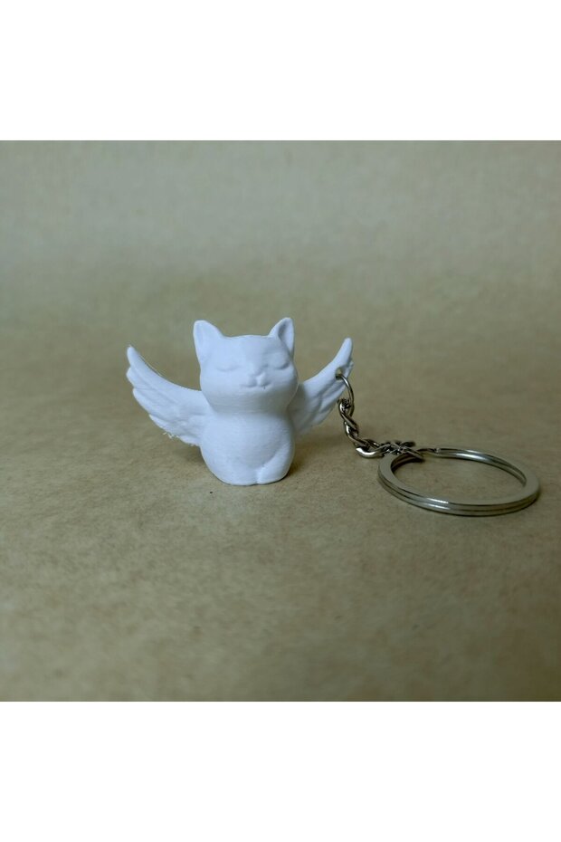 Angel Cat - Keychain