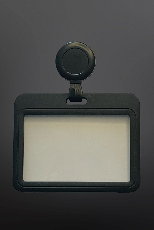 Black Yoyo Horizontal Premium Black Name Badge Frame Card Protector