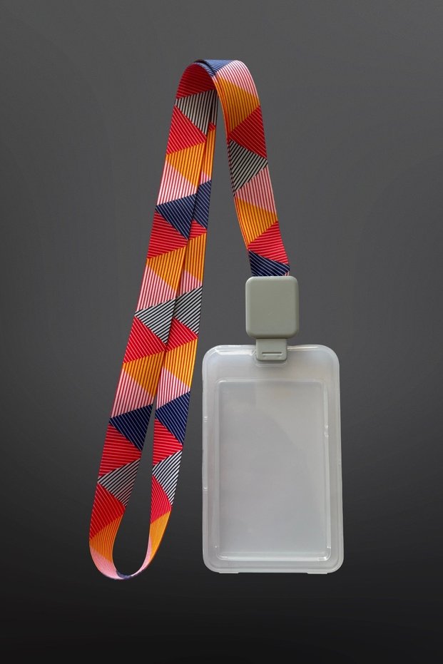 Yoyolu Colorful Neck Rope Premium Transparent Vertical Card Holder