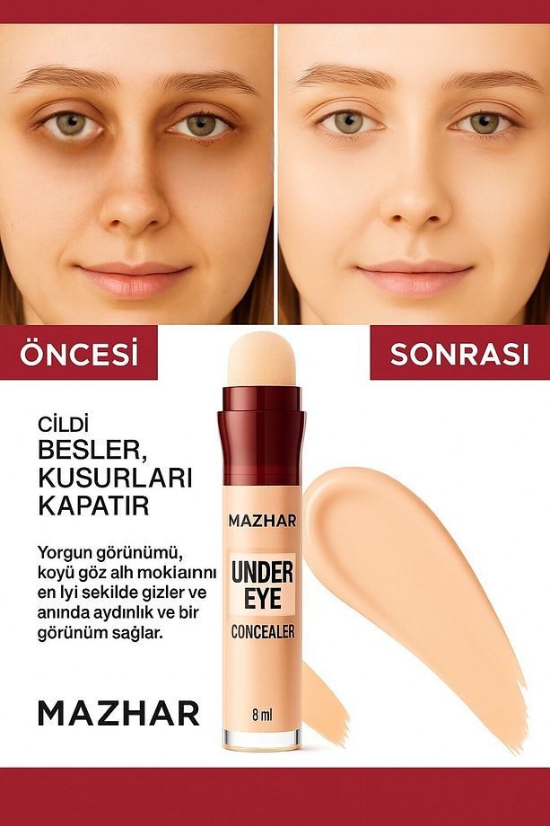 Yoğun Kapatıcılık ve Aydınlık Etki Sağlayan Süngerli Concealer - 3