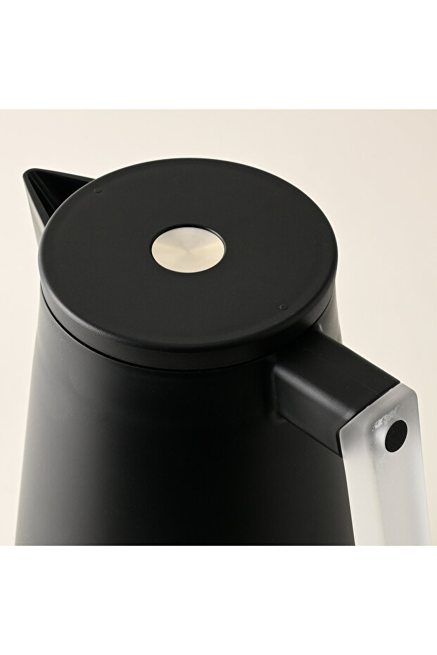 قارورة بلاستيكية مفرغة من الهواء، لون أسود - 2